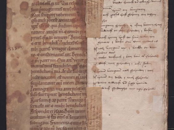 Versregels van een Nedersaksische ridderroman