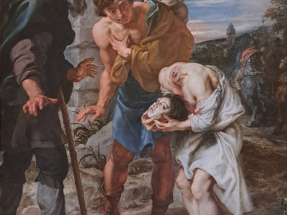 De Schedel van 9-jarige Sint Justus in het Stedelijk museum Zutphen