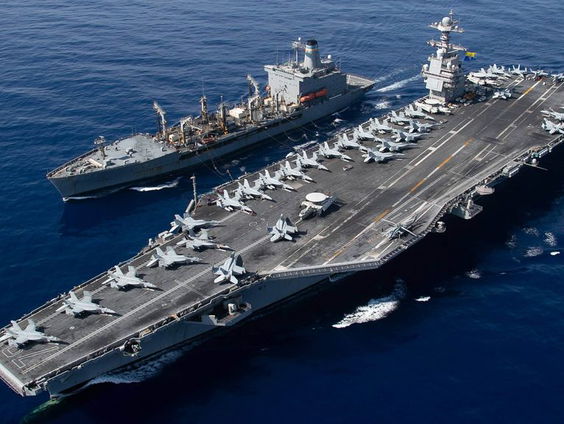 Spanningen Caribisch gebied neemt toe na komst Amerikaans vliegdekschip