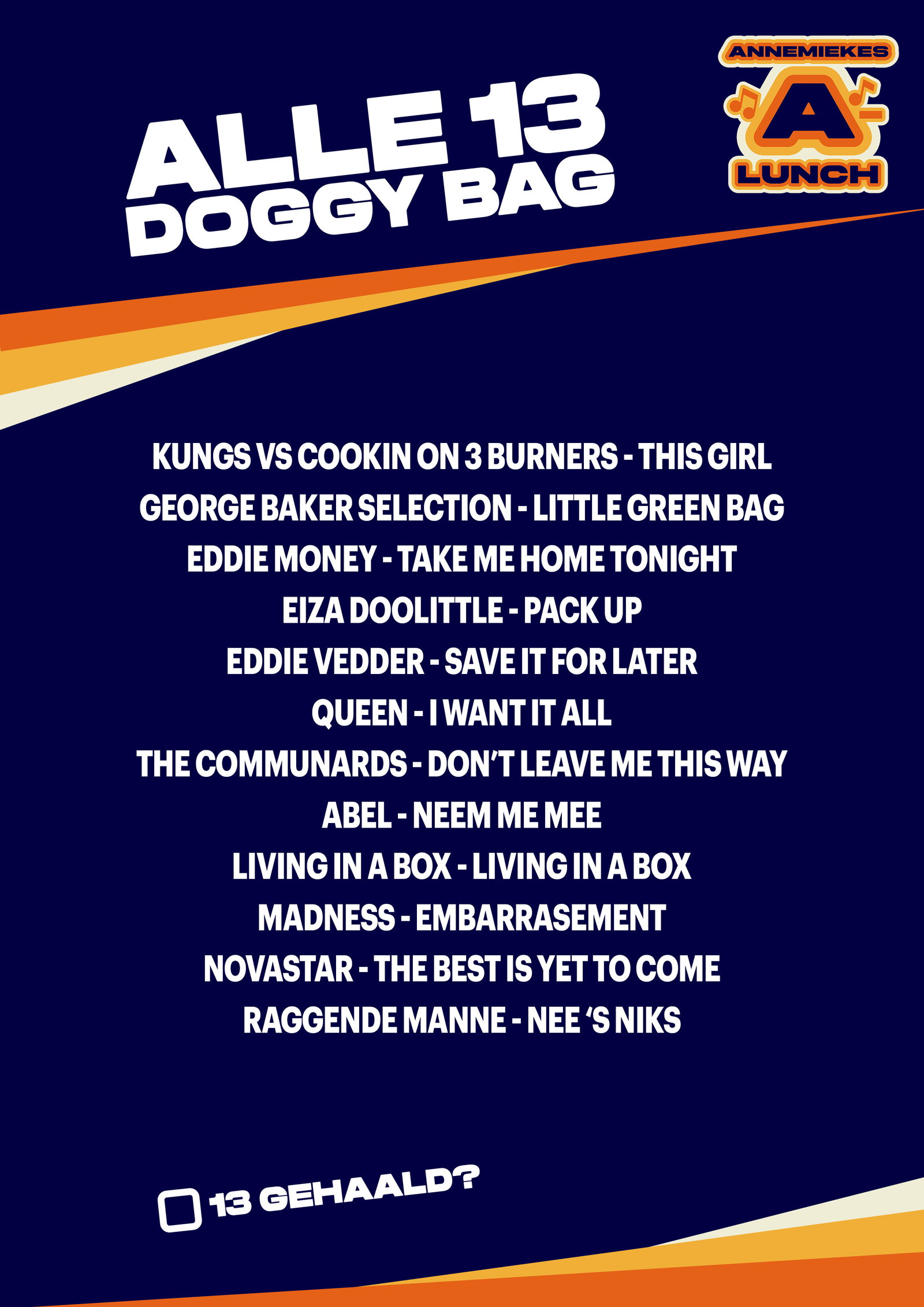Alle 13: Doggy Bag