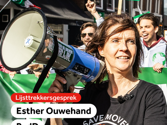 Lijsttrekkersgesprek met Esther Ouwehand (PvdD)