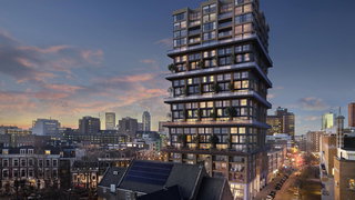 Unieke woontoren met verticale rijtjeshuizen in Rotterdam