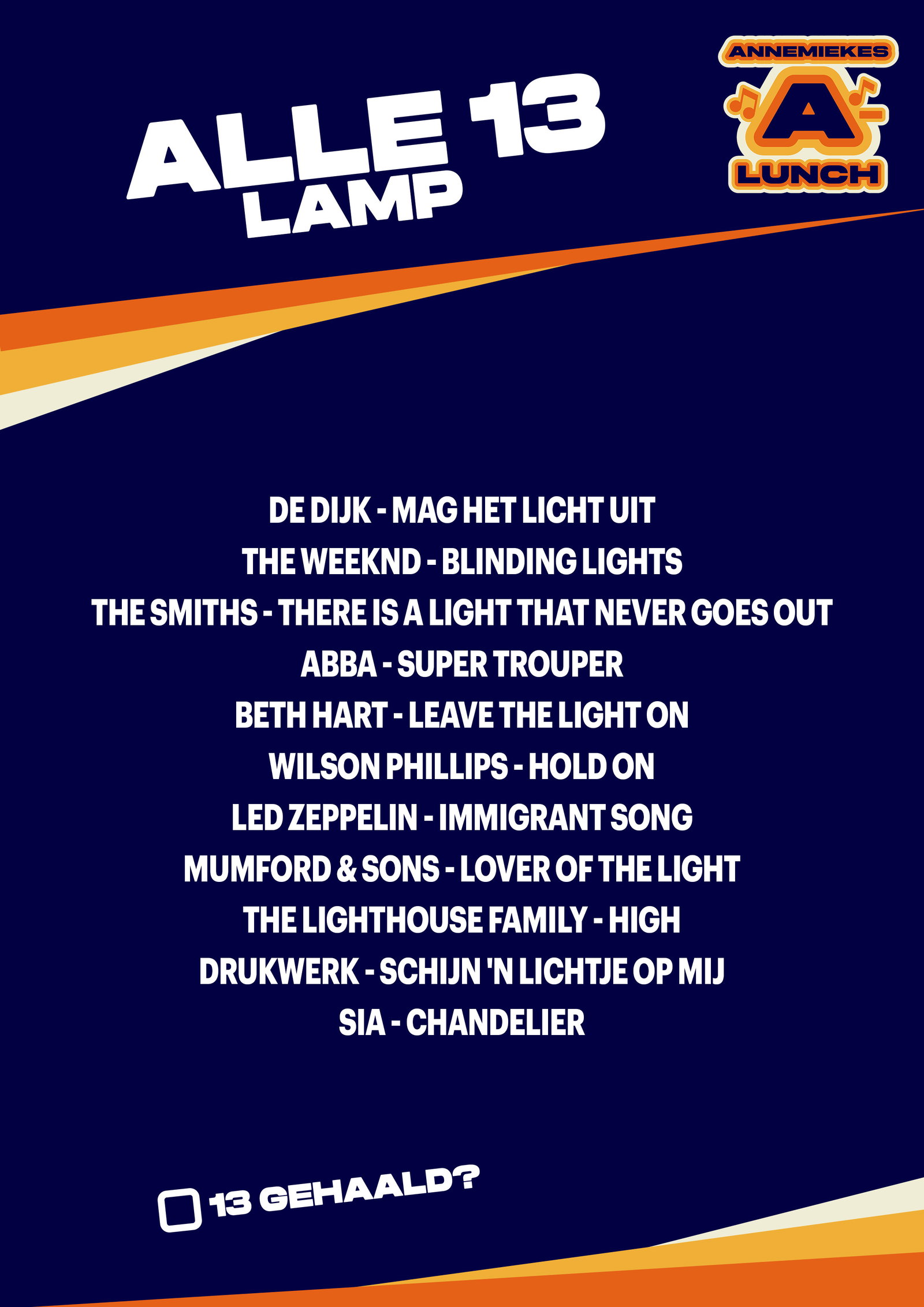 Alle 14 Lamp