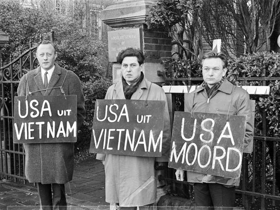 Van nu naar toen: demonstratie Vietnamoorlog