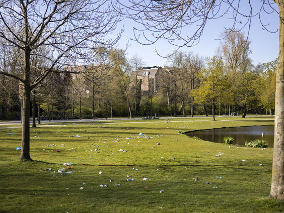 Kunstenaar Bert Barten geeft een concert met muziek van bomen