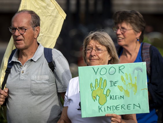 Grootouders voor het Klimaat protesteren voor de 150ste keer