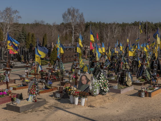 Charkiv worstelt met de vele gesneuvelde soldaten