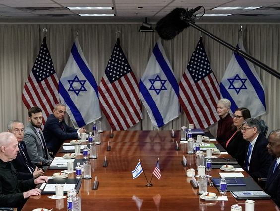 Israëlisch oorlogskabinet in gesprek