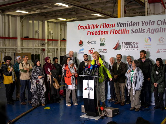 Israëlische blokkade op hulpgoederen doorbreken met Freedom Flotilla Coalition