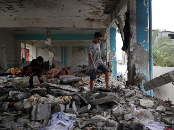 Israël bombardeert VN-school in Gaza