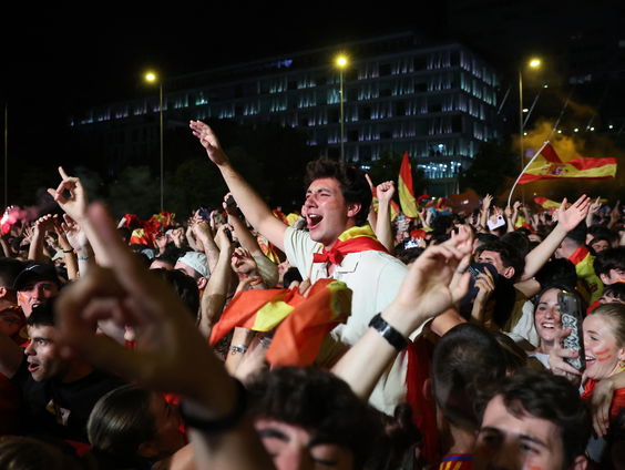 Spanje viert feest na winnen Europees kampioenschap
