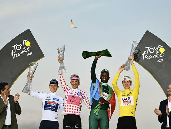 Biniam Girmay eerste Afrikaanse winnaar van puntenklassement in Tour de France