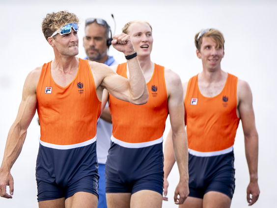 Eerste goud voor Nederland door roeiers dubbelvier