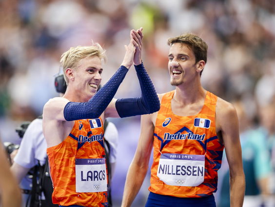 Niels Laros en Stefan Nillessen blij met hun 1500 meter