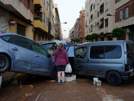 Enorme regenval in Valencia overviel B&B-eigenaar Patrick de Kruijk
