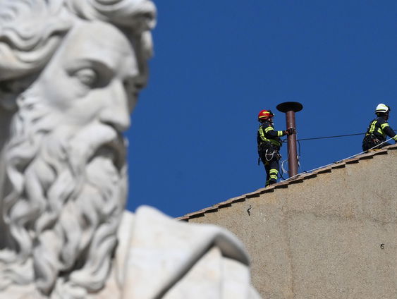 Rome maakt zich klaar voor het conclaaf