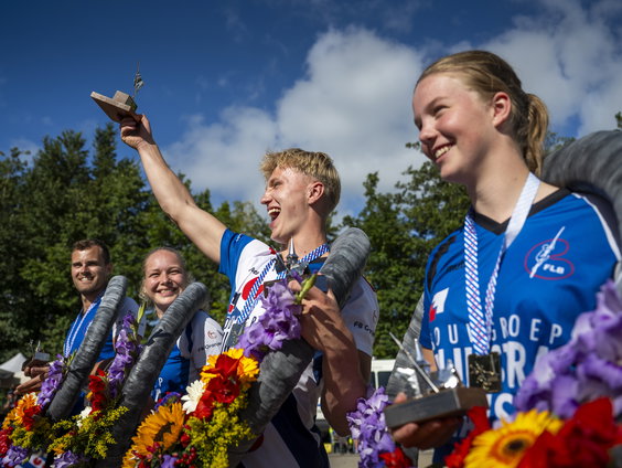 Fierljep toptalent Germ Terpstra tien centimeter verwijderd van wereldrecord