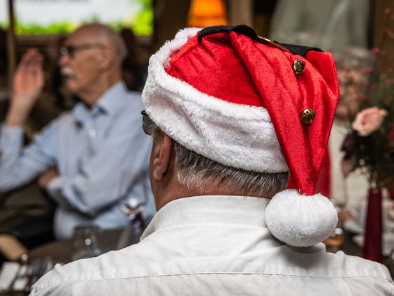Kerstdiner in de Villa, met het nagerecht van Gawan Nap