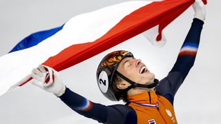 Van 't Wout verrast met goud op 1000m shorttrack