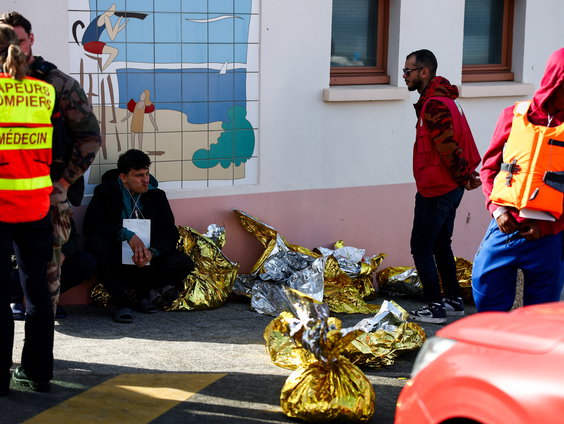 Vluchtelingen in Calais na Europees Migratiepact
