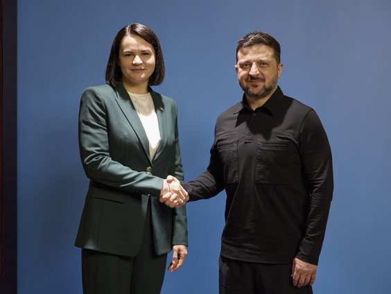 Zelensky en oppositieleider Belarus zoeken toenadering