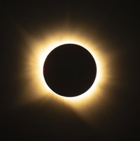 Nynke was bij de volledige zonsverduistering in Spanje