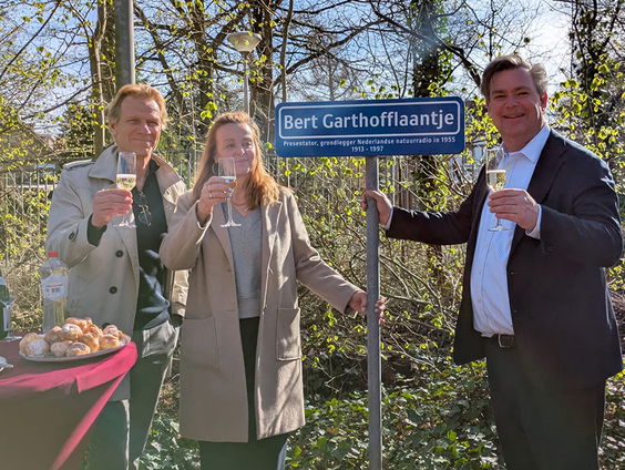 Presentator Bert Garthoff krijgt laantje op het Mediapark