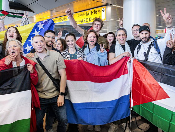 Actievoerders 'March to Gaza' tegengehouden bij aankomst in Egypte en teruggestuurd