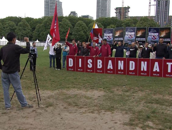 Demonstraties tegen NAVO, oorlog en Trump in Den Haag tijdens NAVO-top