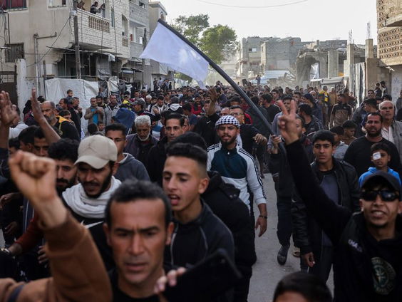 Zeldzaam protest tegen Hamas in Gaza