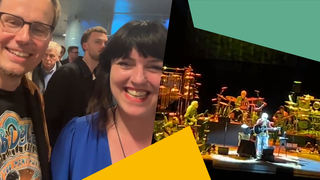 Henk van Steeg was bij het concert van Paul Simon... met een luisteraar!