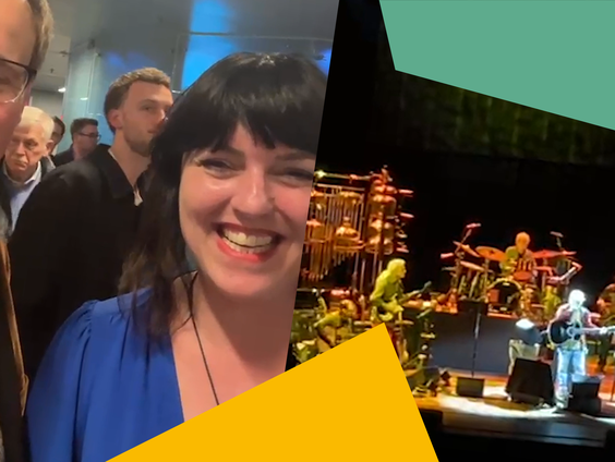 Henk van Steeg was bij het concert van Paul Simon... met een luisteraar!