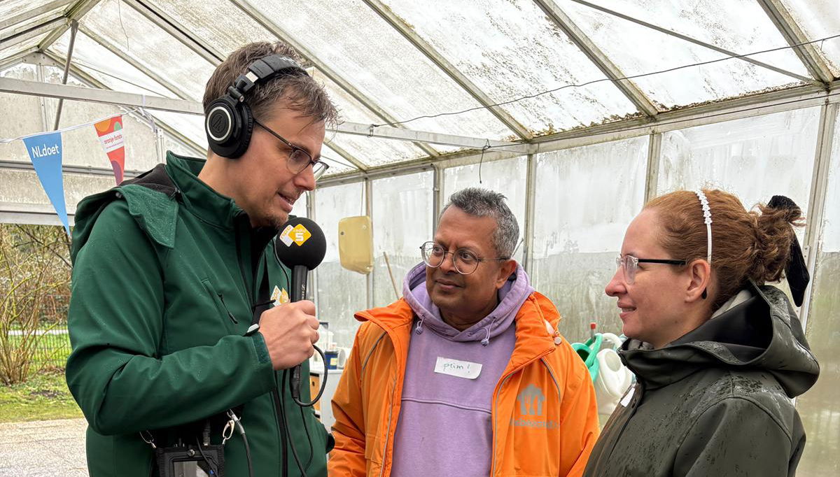 Henk is voor NLdoet in Rijswijk