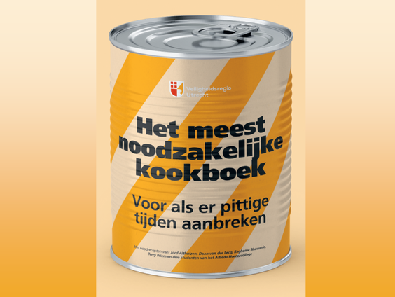 Speciaal kookboek met recepten voor producten uit je noodpakket