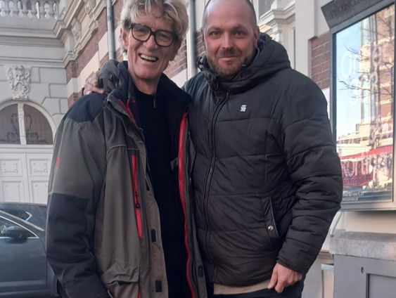 KCO-paukenist Bart Jansen memoreert zijn voorganger Marinus Komst