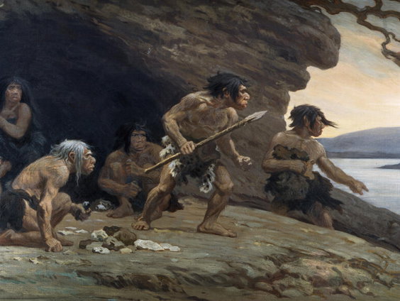 Komt een Neanderthaler bij de tandarts