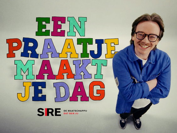 Rob Janssen maakt de SIRE Campagne Een praatje maakt je dag