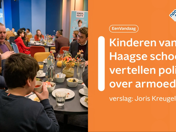 Kinderen van Haagse school vertellen politici over armoede