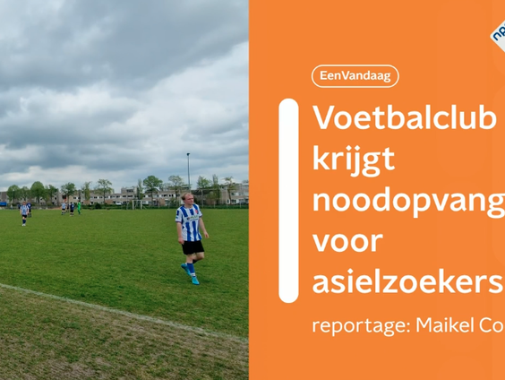 Waarom deze voetbalclub compleet wordt verrast door noodopvang op hun veld
