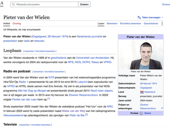 Edit-oorlogje op Wikipedia