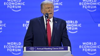 Trump spreekt op het World Economic Forum
