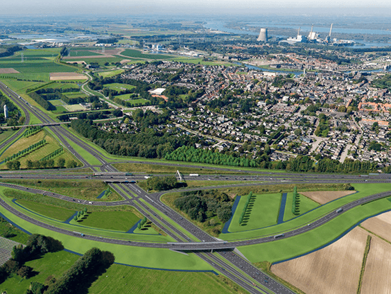 Wandelen over de snelweg?
