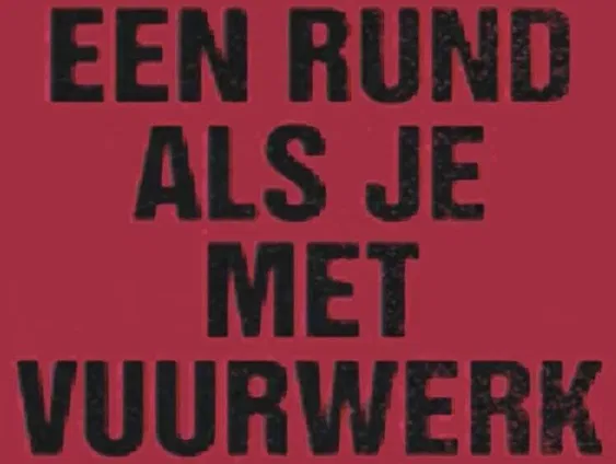 Van Nu Naar Toen: Vuurwerkcampagne Je bent een rund als je met vuurwerk stunt