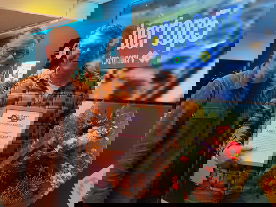 Andy Houtkamp ontvangt een eervolle vermelding