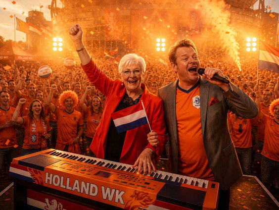 Martijn Fischer en Orgel Joke hebben een WK-lied