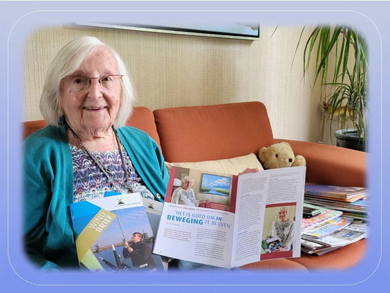 Lief gebaar: Ada Groot (96) brengt vereningsblad rond