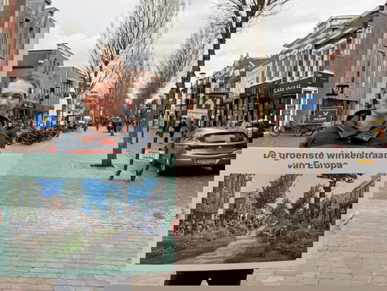 D66 Veenendaal wil groenste winkelstraat van Europa