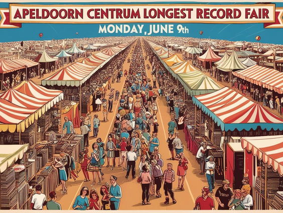 De Langste Platenmarkt van Nederland? Die ontdek je op 9 juni in Apeldoorn!