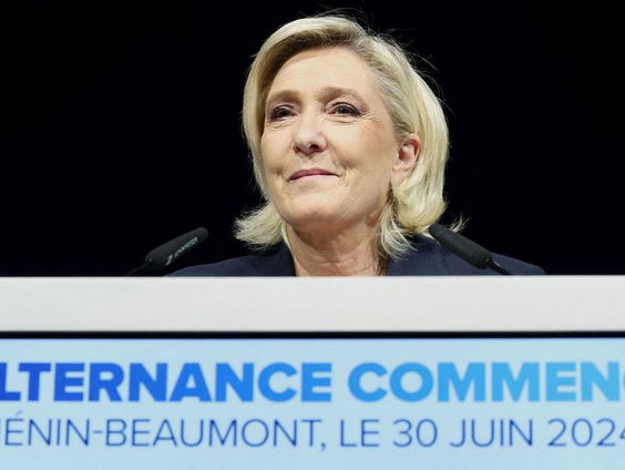 Marine Le Pen wint eerste ronde van Franse parlementsverkiezingen