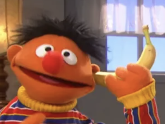 Ernie! Hoe gaat het in Sesamstraat?